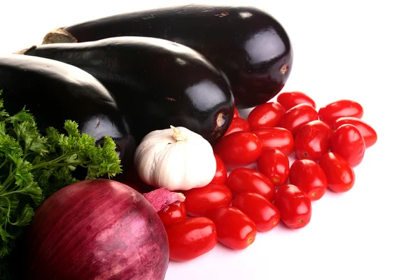 Eggplants with vegetables — Stock Photo, Image