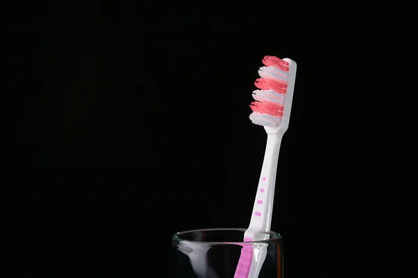 Cepillo de dientes rojo — Foto de Stock