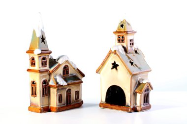 Ceramic houses clipart