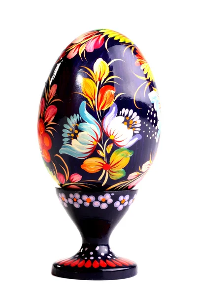Drewniane malowane jajka — Zdjęcie stockowe