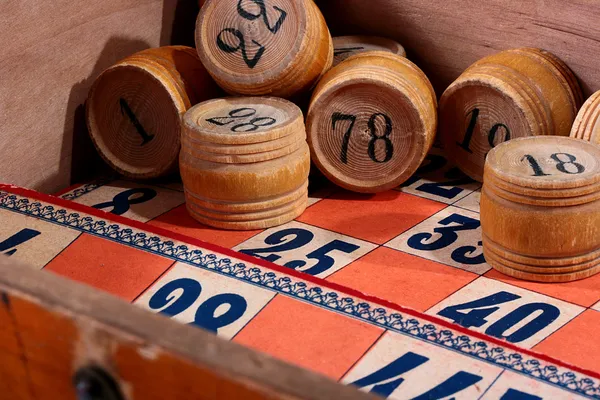 Vaten voor spel in een lotto — Stockfoto