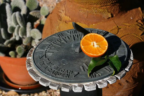 Sundial tangerine — Stock Photo, Image