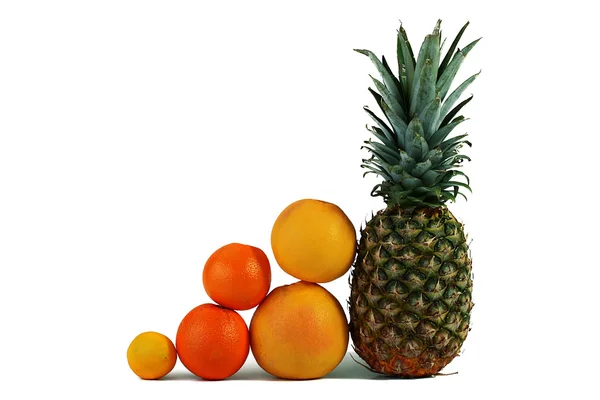Ananas e frutta — Foto Stock