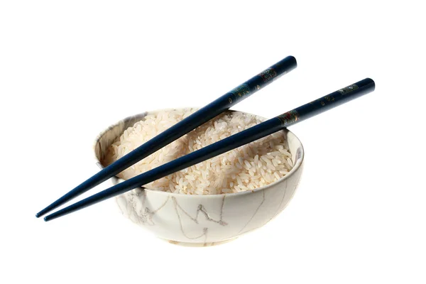 Тарелка с рисом — стоковое фото