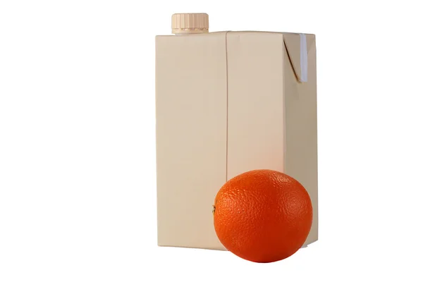 Recipiente de suco de laranja — Fotografia de Stock