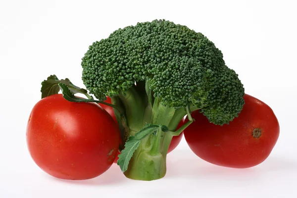 Broccoli e pomodori — Foto Stock