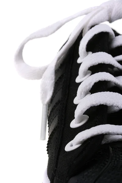 Белые шнурки — стоковое фото