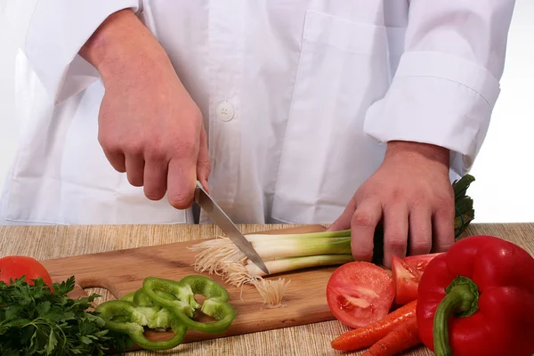 Cook cuts — Stock Photo, Image