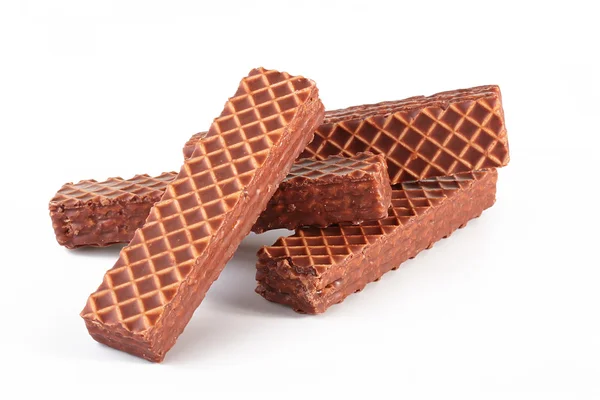 Waffeln in Schokolade — Stockfoto