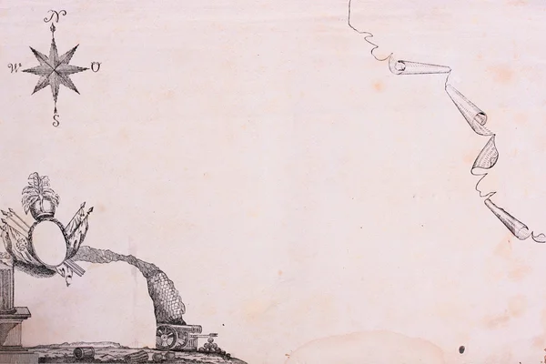 Древняя карта — стоковое фото