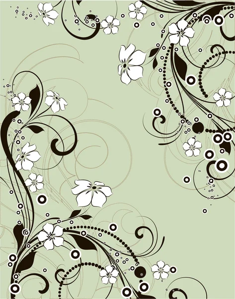 Fond abstrait floral . — Image vectorielle
