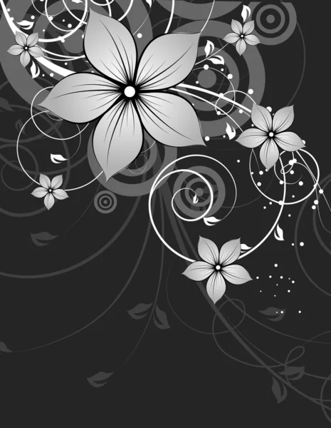 Floral abstract frame. — Stock Vector