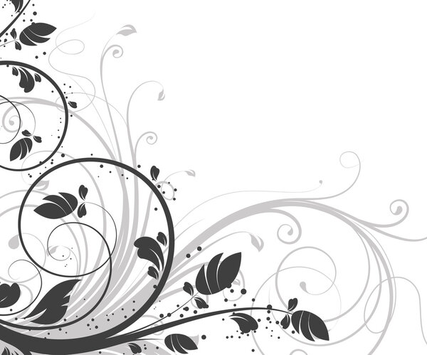 Floral abstract background