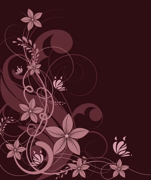 Élément de design abstrait floral . — Image vectorielle