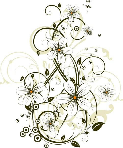 Fond abstrait floral — Image vectorielle