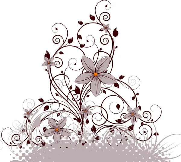Blommig abstrakt bakgrund — Stock vektor