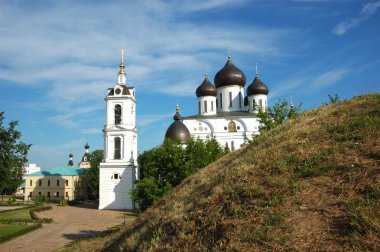 Uspensky cathedral in Dmitrov, Russia clipart