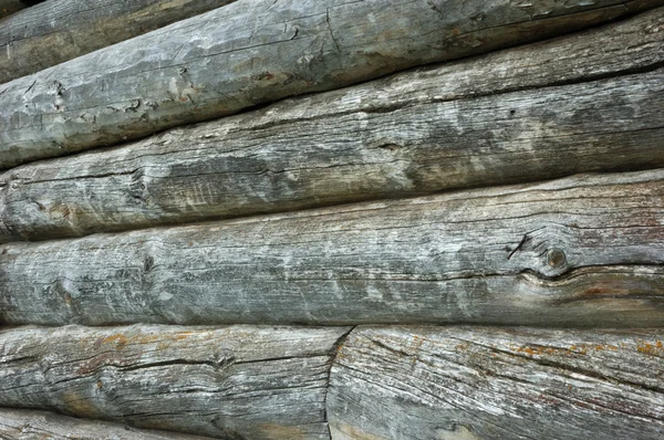 Antiguo muro de troncos Fondo — Foto de Stock