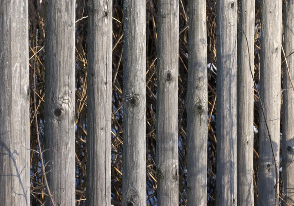 Weathered wooden fencing — Stock Photo, Image