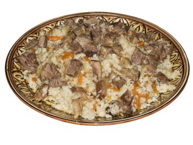 Özbek Milli çanak - plov