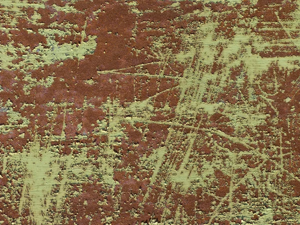 Green colored scratched iron background — Stock Photo, Image