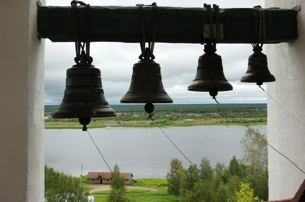 stock image Bells in ancient belfry