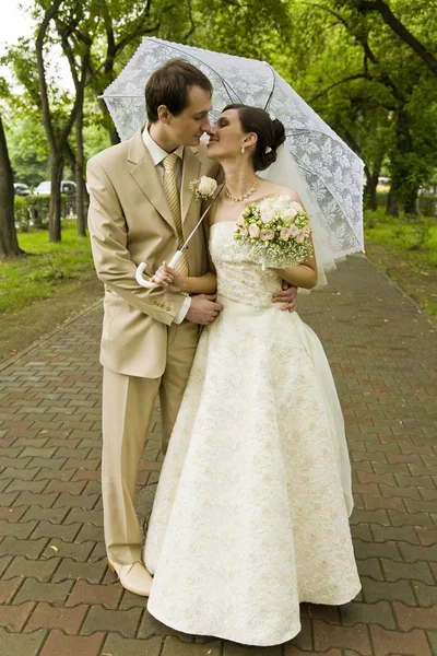 Novomanželé — Stock fotografie