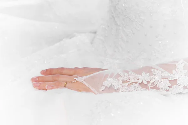 Die Hand der Braut — Stockfoto