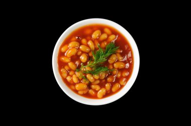 Beans in tomato sauce clipart