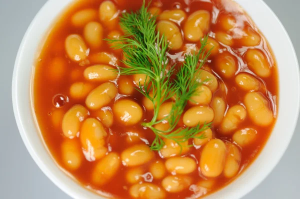 Beans in tomato sauce Stock Picture