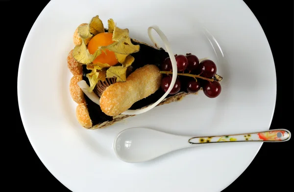 Роскошный торт с фруктами Лицензионные Стоковые Фото