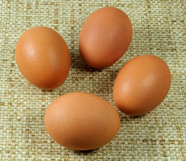 Четыре яйца Стоковая Картинка
