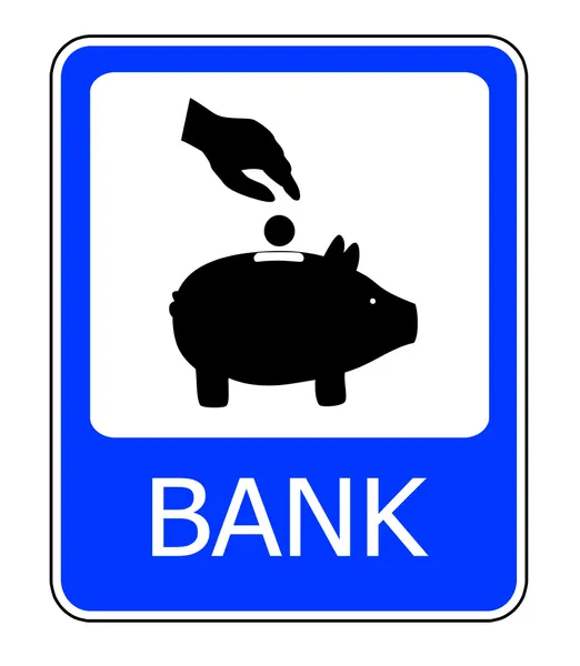 stock image Bank sign