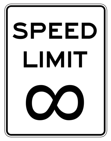 Segno limite di velocità — Foto Stock