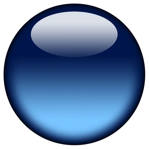 Glühender blauer Ball — Stockfoto