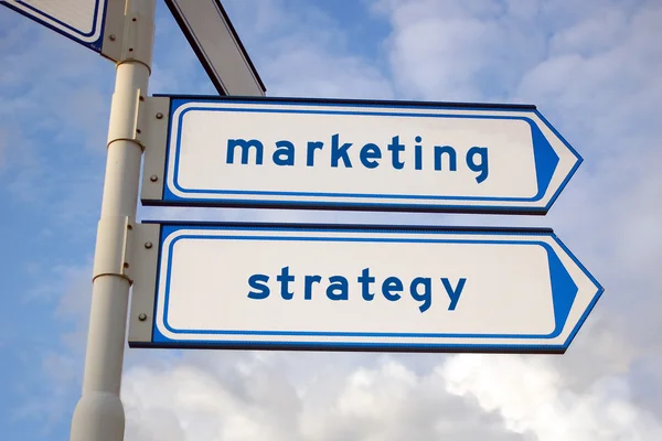 Маркетинг і стратегія Стокова Картинка