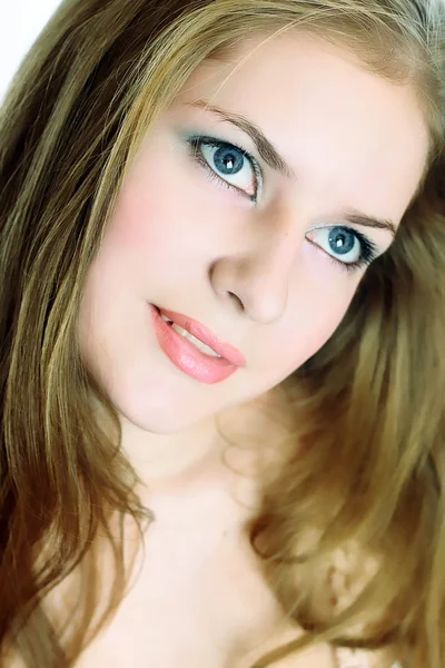 Sexy vrouw met mooie ogen — Stockfoto