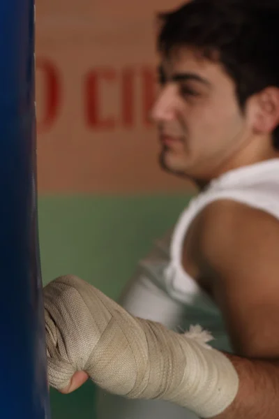 Boxer punch — Stockfoto