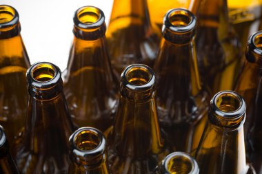 Closeup bottle of beer clipart