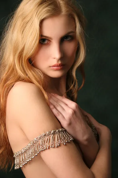 Nacktkaukasisches junges Model — Stockfoto