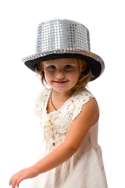 Little Miss on a white background — Stock Photo, Image