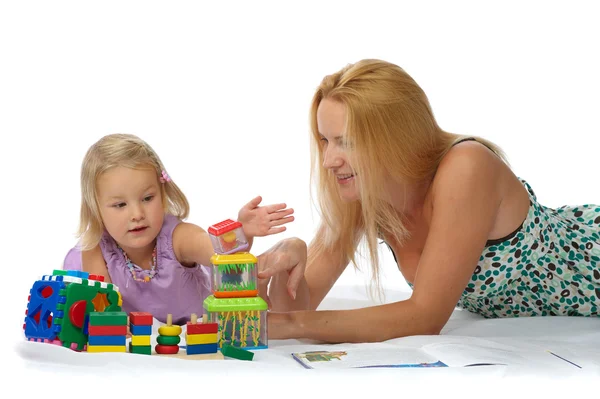 Mother and daughter play — Stock Photo, Image