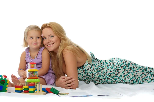 Mother and daughter play — Stock Photo, Image