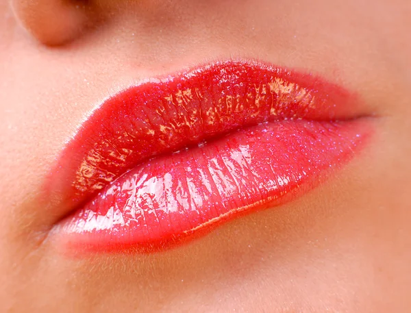 핑크 입술 — 스톡 사진