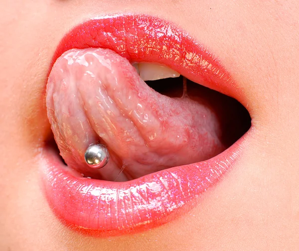 Сексуальна губи — стокове фото