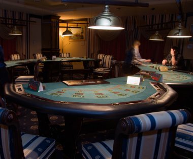 Modern casino interior clipart