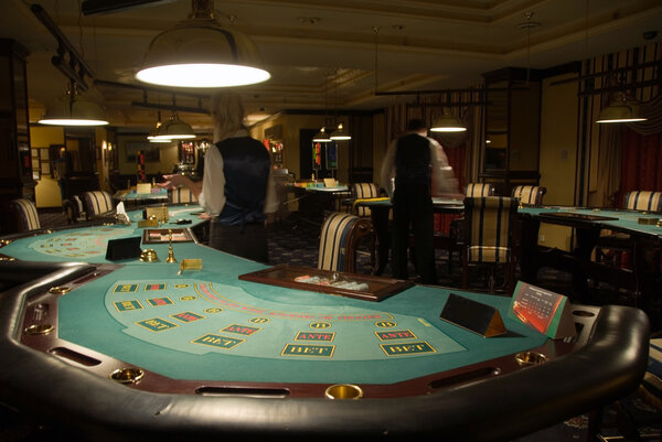 Modern casino interior