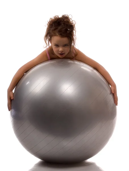 Маленькая девочка на балу — стоковое фото