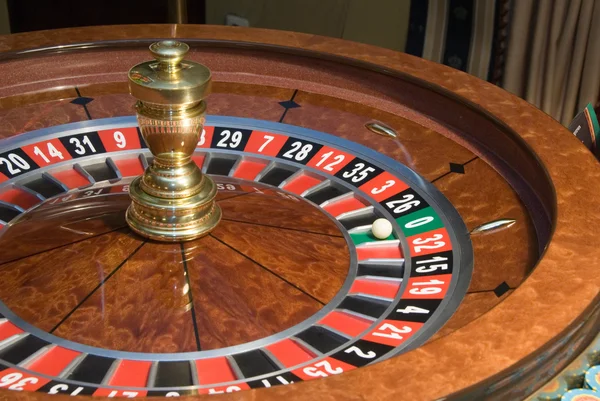 Roulette hjulet närbild — Stockfoto
