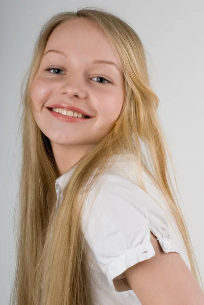 Young pretty blond girl — Stock Photo, Image